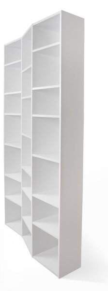 Libreria bianca 108x224 cm Valsa - TemaHome