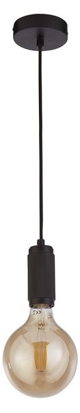 Sospensione Contemporanea Suspension Acciaio Nero 1 Luce E27