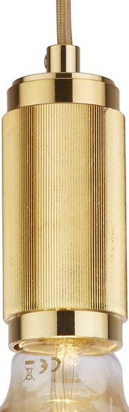 Sospensione Contemporanea Suspension Acciaio Oro 1 Luce E27