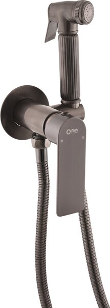Slezák-RAV Miscelatore per bidet da incasso NIL - grigio metallo, Colore: GRIGIO METALLO - spazzolato opaco