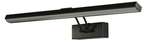 Applique Moderna Rodi Acciaio Nero Policarbonato Led 13,3W 3000K