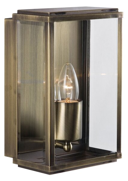 Applique Contemporanea Scatola Acciaio Adjustable Vetro 1 Luce E27