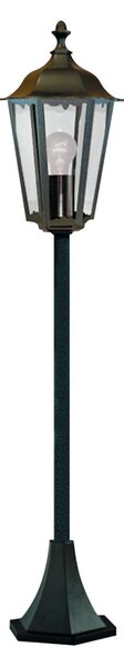 Lampione Da Esterno Rustico-Country Alex Alluminio Nero 1 Luce E27