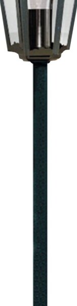 Lampione Da Esterno Rustico-Country Alex Alluminio Nero 1 Luce E27
