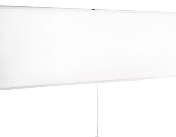 Applique Contemporanea Pioppo Acciaio Cromo Vetro 1 Luce E14