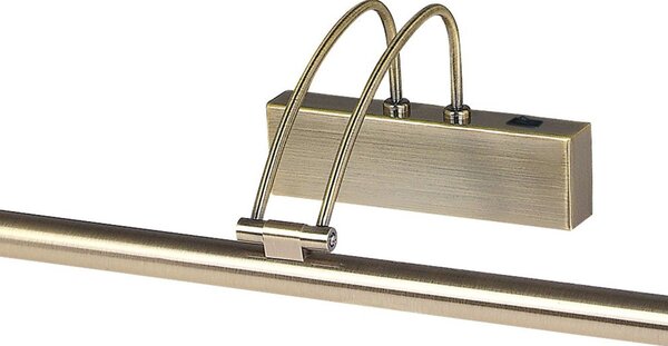 Applique Contemporanea Maiorca Acciaio Ottone Antico Led 15W 3000K