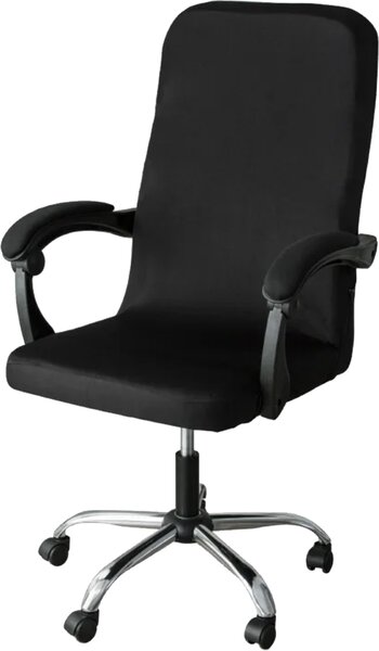 Sedia da ufficio Copertura elastica elastica lavabile per sedia direzionale Sedia da gioco Sedia girevole Nero 22887