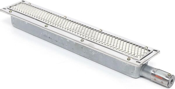 Bruciatore a gas a infrarossi in ceramica - Piastra riscaldante - Riscaldamento industriale - Dimensioni 41 x 8 x 5,8 cm - Acciaio inossidabile + ferro - Per essiccazione di alimenti, barbecue, grigliate