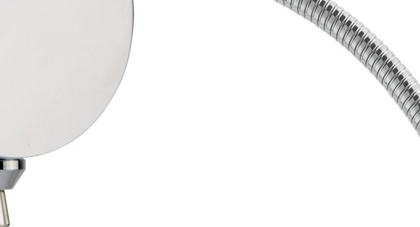 Applique Contemporanea Flexy Acciaio Cromo Vetro Led 0,8W 6500K