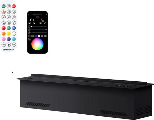 Umidificatore per caminetto, design ecologico, per interni, 500 mm 19,68 pollici, APP fiamme colorate