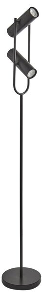 Piantana Moderna Telescopio Acciaio Nero 1 Luce Gu10