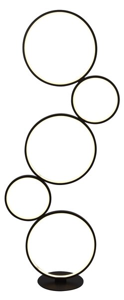 Piantana Contemporaneo Circo Alluminio Bianco Nero Led 40,6W 3000K