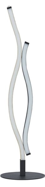 Lampada Da Scrivania Moderno Fioritura Acciaio Nero Marrone Led 11W Cct