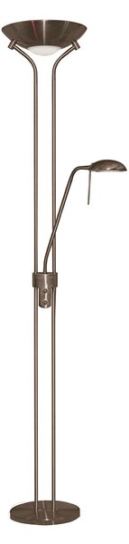 Piantana Contemporaneo Mother Child Acciaio Adjustable Vetro 1 Luce R7S