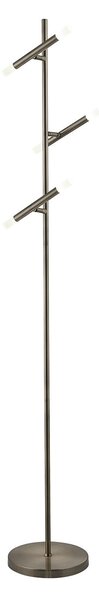 Piantana Industrial-Nordico Tubi Acciaio Cromo Policarbonato Led 14,02W 2700K