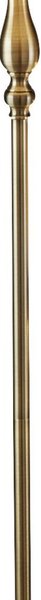 Piantana Contemporaneo Fiammingo Acciaio Ottone Tessuto 1 Luce E27
