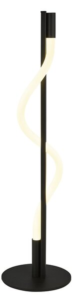 Piantana Industrial Serpente Acciaio Bianco Policarbonato Nero Led 20W 2700K