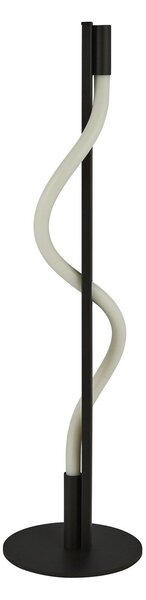 Piantana Industrial Serpente Acciaio Bianco Policarbonato Nero Led 20W 2700K