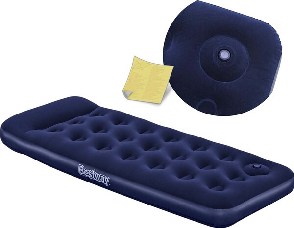 Materasso gonfiabile 185x76x22 cm con pompa a pedale integrata Bestway 67223