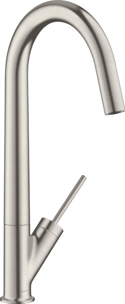 Hansgrohe Allegra Starck miscelatore per lavello Axor Starck look acciaio inox con bocca girevole