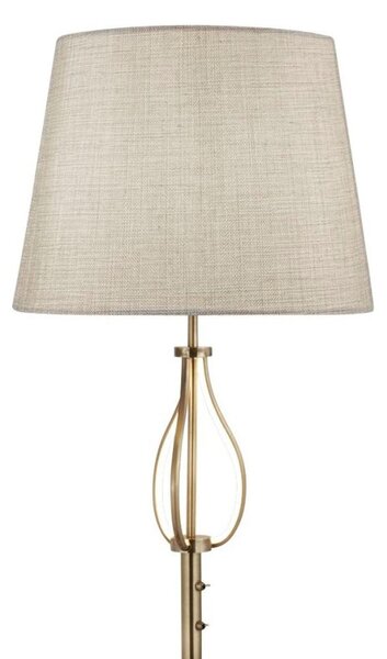 Piantana Contemporaneo Las Vegas Acciaio Ottone Tessuto Bianco 1 Luce E27