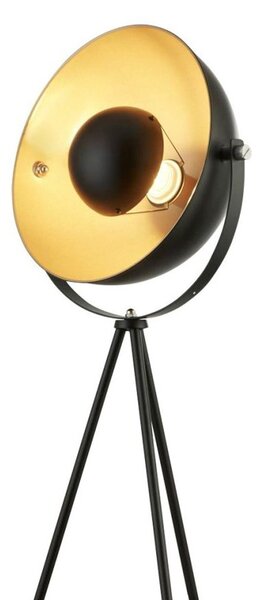 Piantana Contemporaneo Blink Acciaio Nero Cromo 1 Luce E27