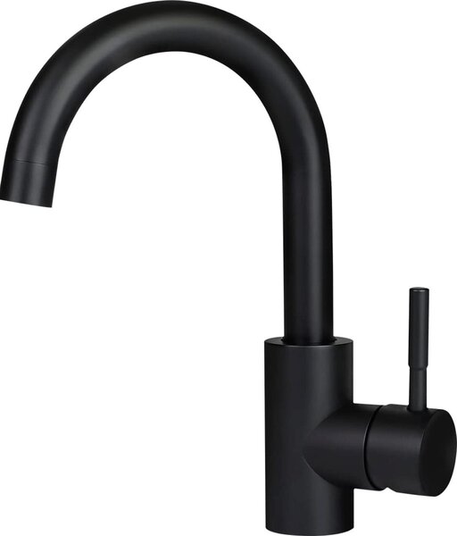 ZMH rubinetto bagno lavabo miscelatore lavabo - rubinetti nero acqua fredda rubinetto 360° rotante alta pressione rubinetto in acciaio inox miscelatore tirante rubinetto bagno, per il bagno