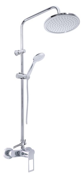 Slezák-RAV Miscelatore per doccia NIL con soffione e doccetta, Colore: cromo, Dimensioni: 150 mm