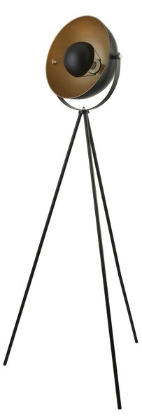 Piantana Contemporaneo Blink Acciaio Nero Cromo 1 Luce E27