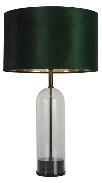 Lampada Da Scrivania Oxford Acciaio Ottone Tessuto Verde E Oro 1 Luce E27
