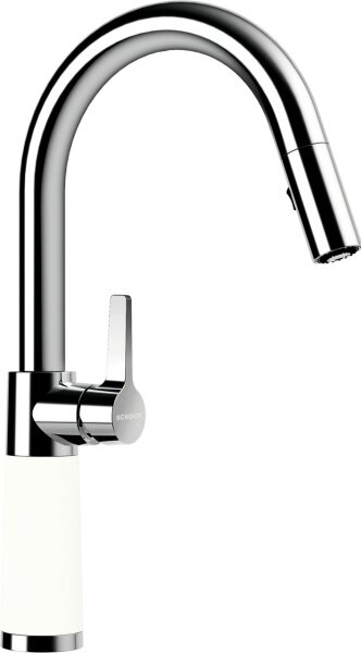 Rubinetto da cucina Schock SC-520 cromo/Cristadur bocca estraibile Linea Verde Giorno