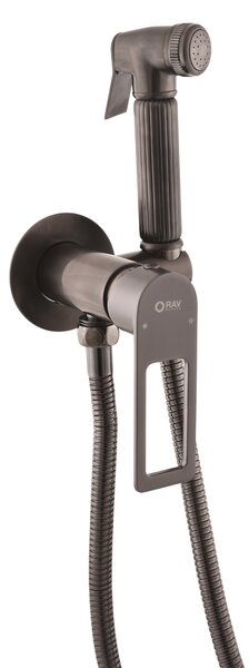 Slezák-RAV: Miscelatore per bidet da incasso NIL - grigio metallo NL243/1MGK METAL GREY - spazzolato opaco