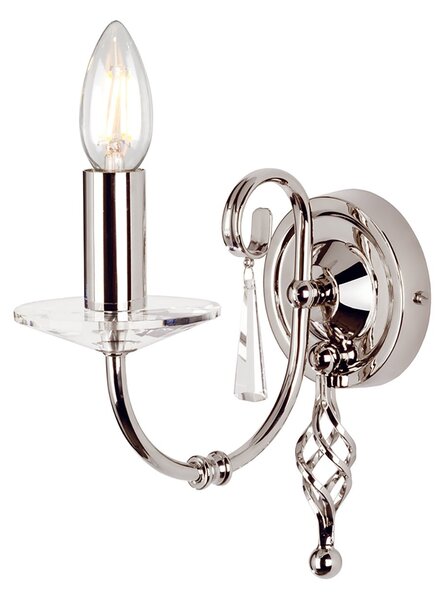 Applique Classica Aegean Acciaio Nichel Lucido 1 Luce E14