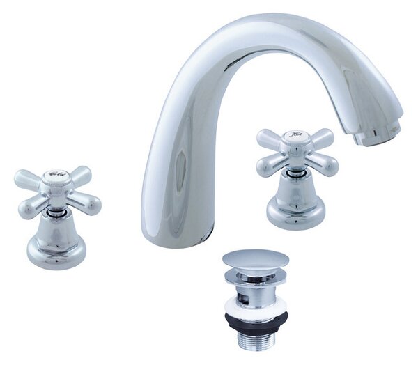 Slezák-RAV Miscelatore per lavabo Slezák RAV Morava Retro MK133 Colore: cromo, Dimensione: 1/2''