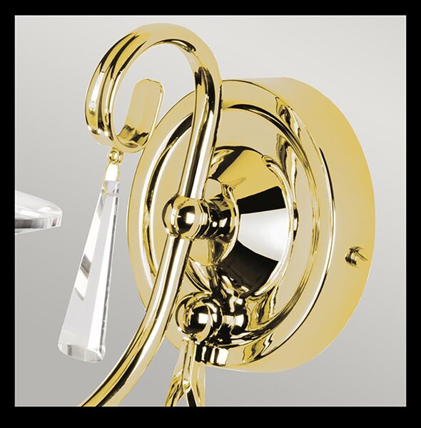 Applique Classica Aegean Acciaio Ottone Lucido 1 Luce E14