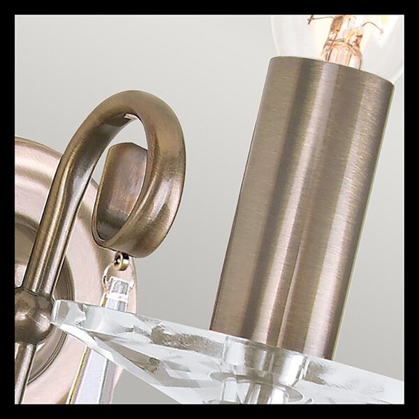 Applique Classica Aegean Acciaio Ottone Anticato 1 Luce E14