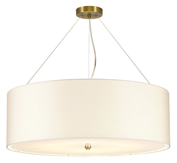 Lampadario Contemporaneo Pearce Acciaio Ottone Antico 7 Luci E27