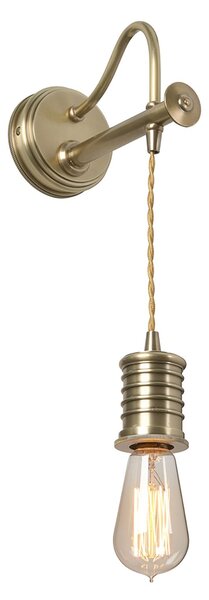 Applique Contemporanea Douille Ottone Antico 1 Luce E27