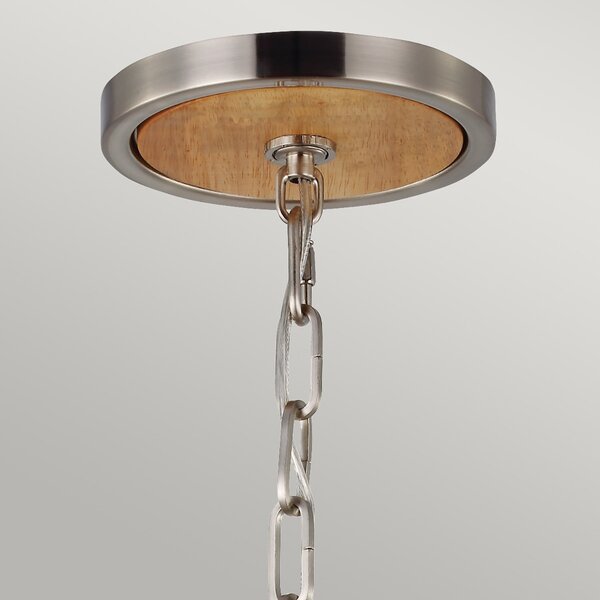 Sospensione Industrial Nordica Allier Legno Acciaio 1 Luce E27 D66Cm