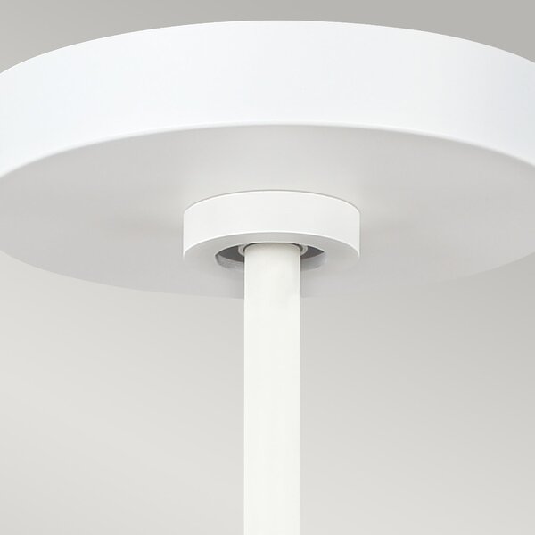 Lampadario Contemporaneo Asher Acciaio Bianco Opaco Vetro 5 Luci E14