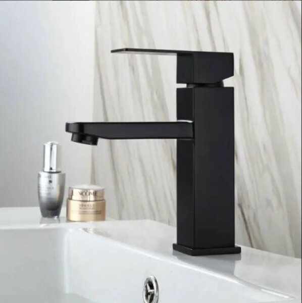 Rubinetto da bagno - Miscelatore per lavabo Miscelatore monocomando per lavabo da bagno, nero
