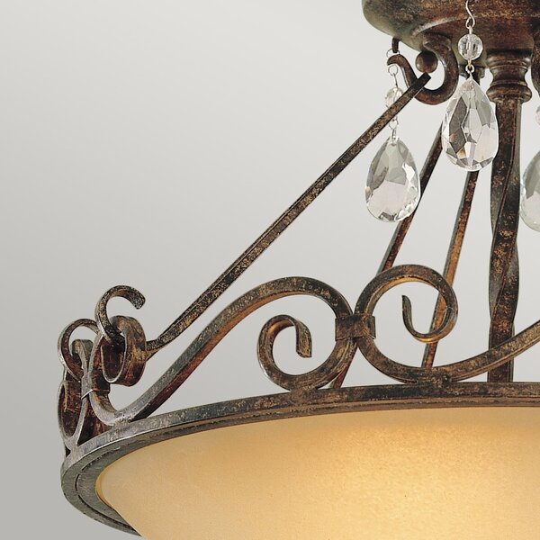 Lampada a Soffitto Industrial Nordico New Harbor Acciaio Bronzo Western 4 Luci E27