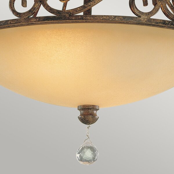 Lampada a Soffitto Industrial Nordico New Harbor Acciaio Bronzo Western 4 Luci E27