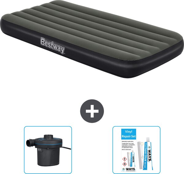 Materasso gonfiabile Bestway - 1 persona - 99 x 188 x 28 cm - Blu - Accessori inclusi