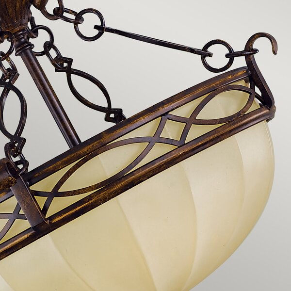 Lampada a Soffitto Industrial Nordico Trilogy Metallo Nichel Spazzolato 3 Luci E27