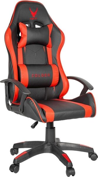 Sedia da gioco ergonomica Varr con supporto per la testa e la zona lombare, fino a 120 kg - arancione-nero
