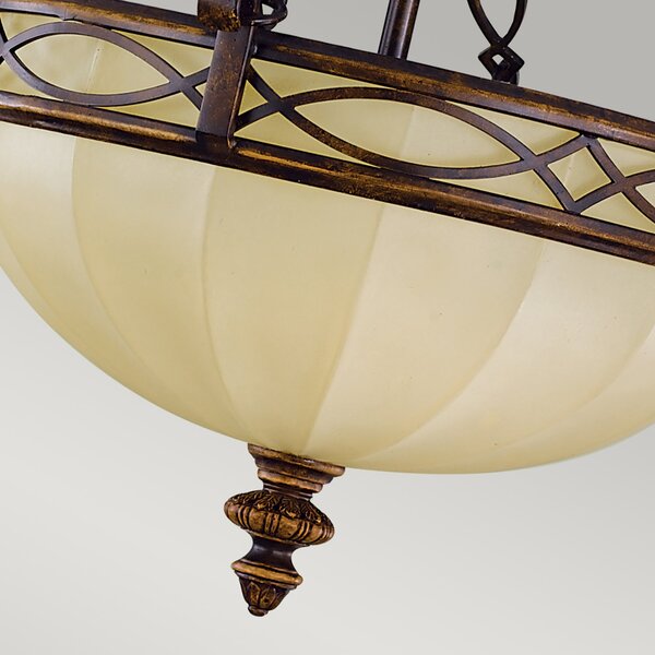 Lampada a Soffitto Industrial Nordico Trilogy Metallo Nichel Spazzolato 3 Luci E27
