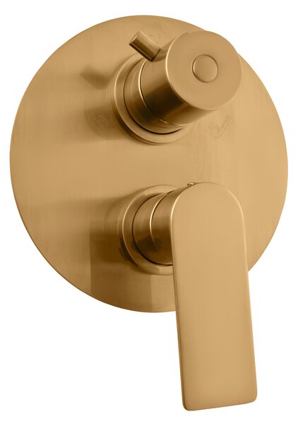 Slezák-RAV Miscelatore per lavabo NIL - oro - spazzolato, Colore: ORO - spazzolato opaco, Finitura superficiale: PVD