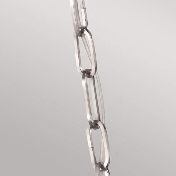 Sospensione Contemporanea Harrow Alluminio Nichel Lucido Vetro E27 D40,6Cm