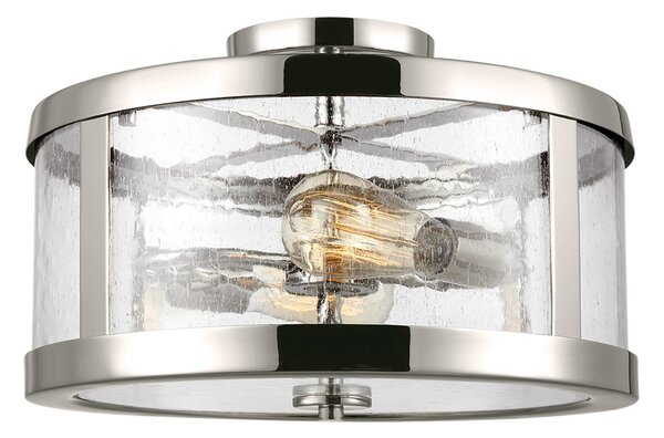 Lampada a Soffitto Tiffany Victory Vetro Bronzo Valiant 2 Luci E27
